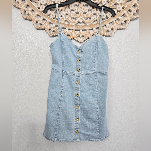 Zara Denim Mini Dress - Picture 4 of 7